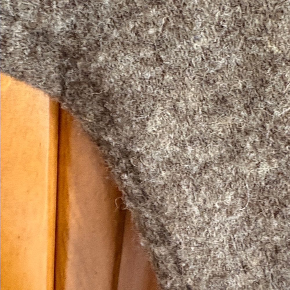 Anthropologie Moth cocoa brown Open Front Cardigan w/ attached grosgrain Belt - Picture 10 of 10